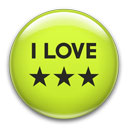 I Love stars Logo